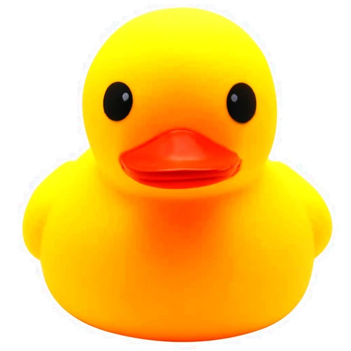 Happy Trees Duck Bath Toy Large Bath Duck Squeak Rubber Duck Baby Shower, 7 Inches