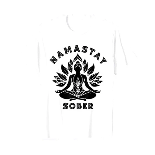 Support Sobriety Sober Recovery Namastay Sober Recovery Support Mediation Buddha Mandala T-Shirt