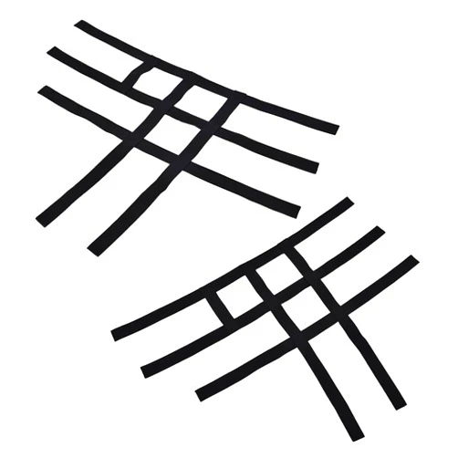 GRAND ORANGE Nerf Bar Nets 2pcs Compatible with ATV Honda TRX450R 400EX 400X 300EX 300X 2006-2011 Replacement Webbing Black