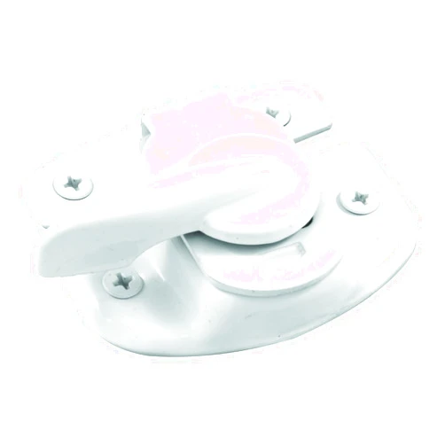 Prime-Line U 9925 Sash Lock, 1-3/4 and 1-1/2 In. Hole Centers, Fits Single/Double Hung Wood Windows, Steel w/Diecast Lever, White-Painted, (Single Pack)