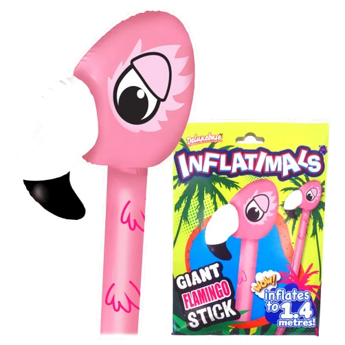 Inflatimals Flamingo from Deluxebase. Inflatable Blow up Flamingo. Perfect Inflatable Flamingo Toys, Party Gifts, Birthday Decoration and Kids Party Favors. Great for Pink Flamingo Party Supplies.