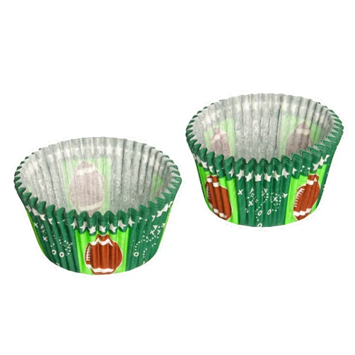 Cupcake Creations CupcakeCreations BKCUP-8978 Standard Cupcake Baking Cup, Football, 32-Pack