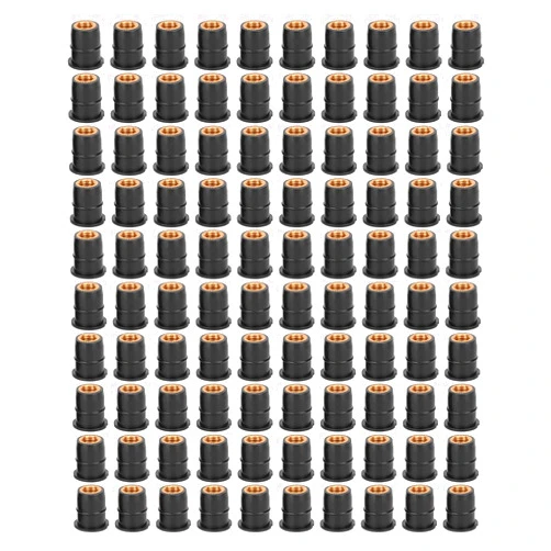 Tbest Well Nut,100PCS Well Nut M6x0.8mm Rubber Modification for Motorcycle ATindsns Body
