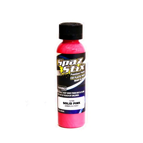 Spaz Stix Solid Airbrush Paint, Pink, 2-Ounce