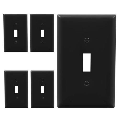 ENERLITES Mid-Size Toggle Light Switch Wall Plate, Midway 1-Gang 4.88