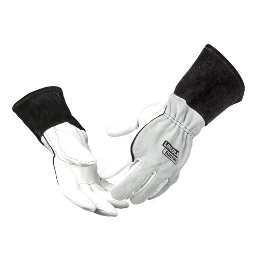 Lincoln Electric DynaMIG Traditional MIG Welding Gloves | Top Grain Leather | Extra Large | K3805-XL,White
