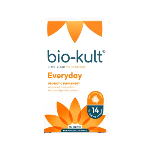 Bio-Kult Everyday Probiotics -14 Strains, Probiotic Supplement, Probiotics for Adults, No Need for Refrigeration, Non-GMO, Gluten Free -Capsules,120 Count (Pack of 1)