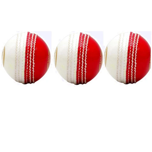 Onekbhalo Red/White Hand Stitched Cricket Balls