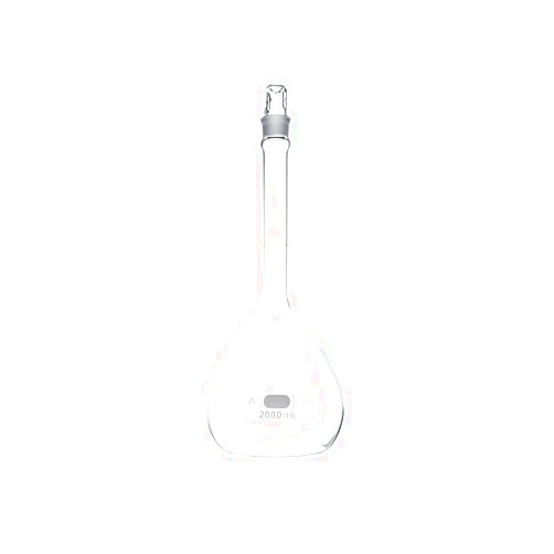PYREX 2L Class A Volumetric Flasks with PYREX Glass Standard Taper Stopper