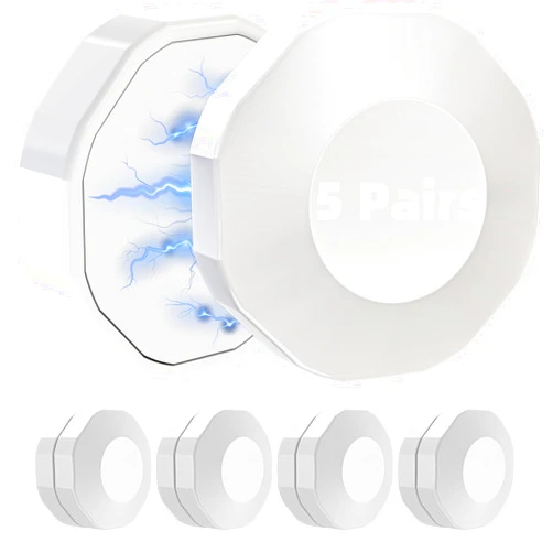 WitMonkey 5 Pairs Shower Curtain Magnet Weights Bottom (White)