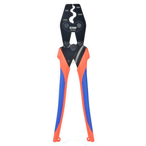 iCrimp IWS-50AP Battery Cable Crimping Tool for Power 50A & 75A Connectors, Anderson SB50 SB120 SB175 Connectors, AWG 8-1/0 Battery Cable Lugs