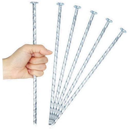 Generic 10 Inch Landscape Stakes Galvanized Metal Landscape Edging Anchoring Spikes Stakes, Camping Stakes Tent Pegs for Artificial Turf, Paver Edging, Weed Barrier, House Construction, Carpentry (15)