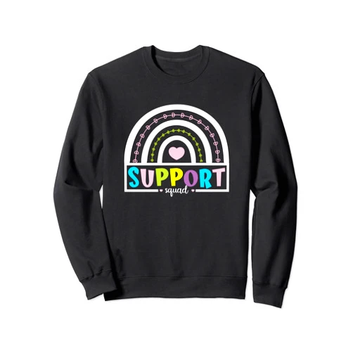 NikkiDawn's Special Education Teacher Apparel Support Squad Sweatshirt