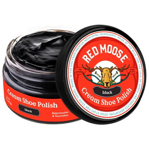 RED MOOSE Premium Boot and Shoe Cream Polish - Made in the USA