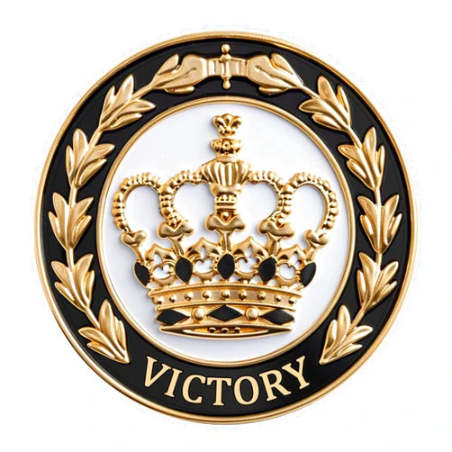 GOSIN The Victory Crown | Gold Plated AA Coin | Sobriety Coin | AA Gift | Royal Collection