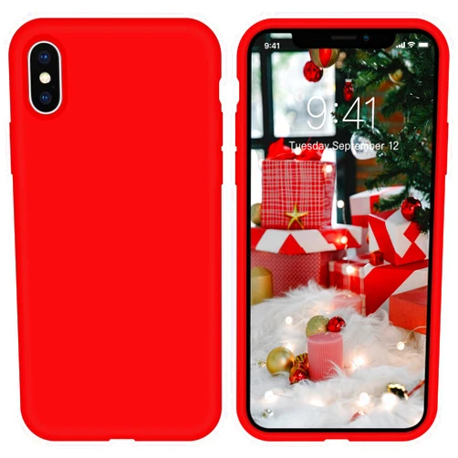 ZVastt iPhone X Case, iPhone Xs Case Liquid Silicone Gel Rubber Slim Phone Case Soft Anti-Scratch Durable Microfiber Lining Full Body Shockproof Protective Cover for iPhone Xs/X 5.8