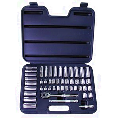 ATD (Advanced Tool Design) ATD Tools ATD-1245 47 Piece 6-Point SAE-Metric Socket Set