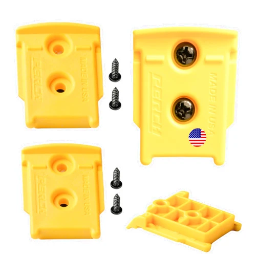 PERCH 3 Pack Tool Holder Wall Mount for DeWalt 20v/60v Cordless Tools - Snap Fit Drill Holder Wall Mount for DeWalt Tool Hanger with 6 Screws - Easy to Install, Screw in and Lock
