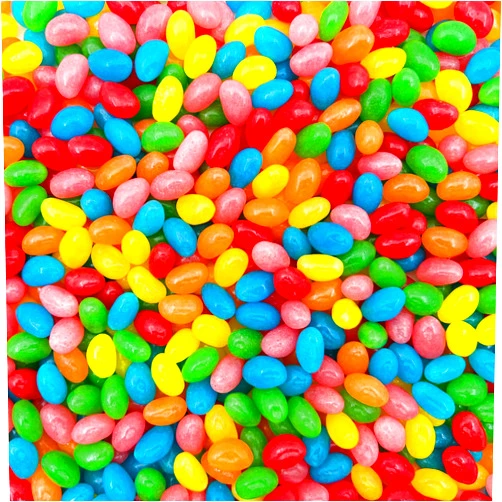 CRAZYOUTLET Jelly Beans Candy - Assorted Fruit Flavors, Mini Size, Bulk Pack 5 Pounds