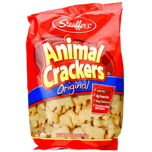 STAUFFERS Stauffer Animal Crackers, Original, 16 oz - PACK OF 4