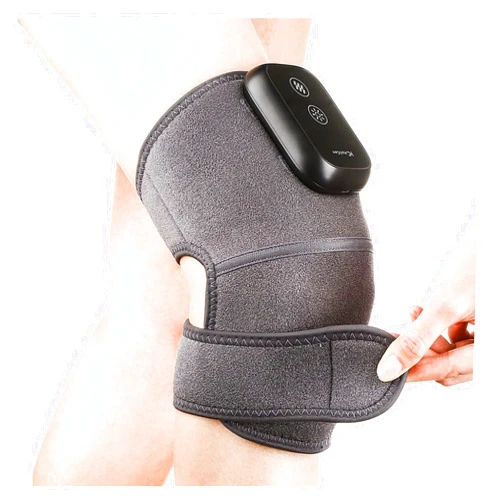 XMSM 1 Pcs Adjustable Knee Brace, Heated Knee Brace Wrap, USB Charging Vibration Knee Massager, Knee Support for Old Cold Legs, Meniscus Pain, Workout