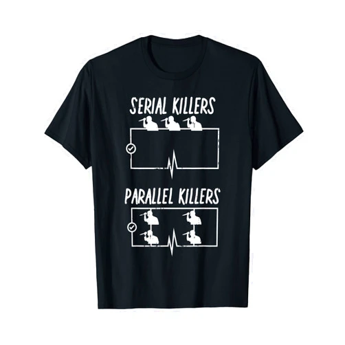 BoredKoalas Electrician Shirts Power Lineman Gift Serial Parallel Killer Funny Electrical Pun Electrician Gift T-Shirt