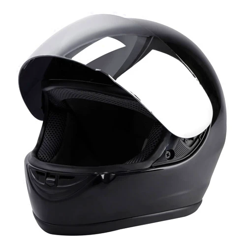 XFMT DOT Adult Motorcycle Flip Up Full Face Helmet Street Dirt Bike ATV Helmets (Black Mirror Shield, Medium)
