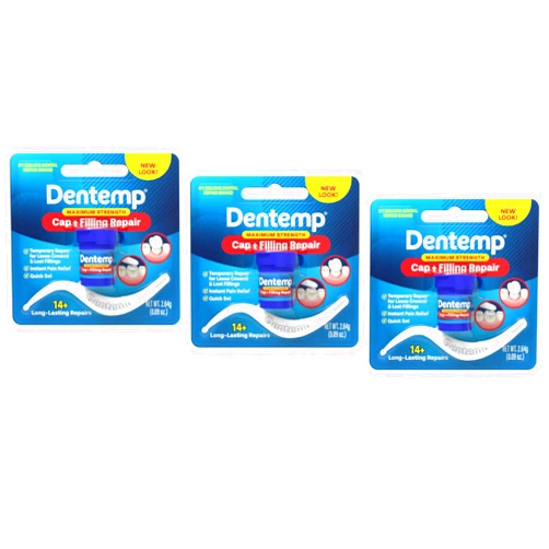 DENTEMP Maximum Strength Dental Repair 2.64 g (Pack of 3)