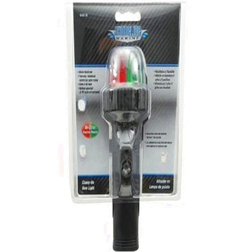 Shoreline Marine Clamp-On Bow Boat Lights | LED Bi-Color Navigation Lights | Battery Operated | Water-Resistant