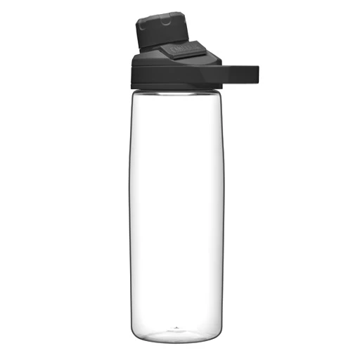 CamelBak Chute Mag BPA Free Water Bottle with Tritan Renew - Magnetic Cap Stows While Drinking, 25oz, Clear