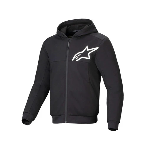 Alpinestars Chrome v2 Sport Hoodie, Reinforced Motorcycle Riding Jacket with CE-Certified Armor & Urban Styling