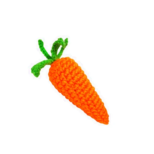 Bruiser McKitty Cat Toy, Catnip Toy, Carrot Cat Toy, Crocheted, Interactive Toys for Cats, Cat Kicker Toy, Handmade Cat Toy, 7
