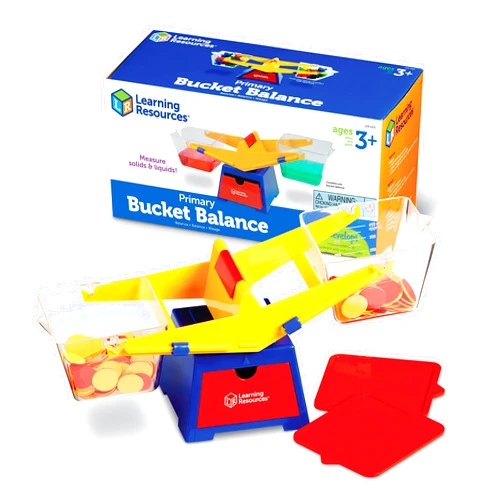 Learning Resources Primary Bucket Balance Teaching Scale - 1 Piece, Ages 3+, Math for Preschoolers, Classroom Balance Scale, Balance Scale for Kids, Science for Kids,Back to School Supplies