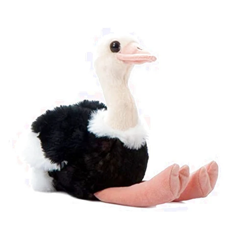 The Petting Zoo Ostrich Stuffed Animal, Gifts for Kids, Wild Onez Zoo Animals, Ostrich Plush Toy 9 inches