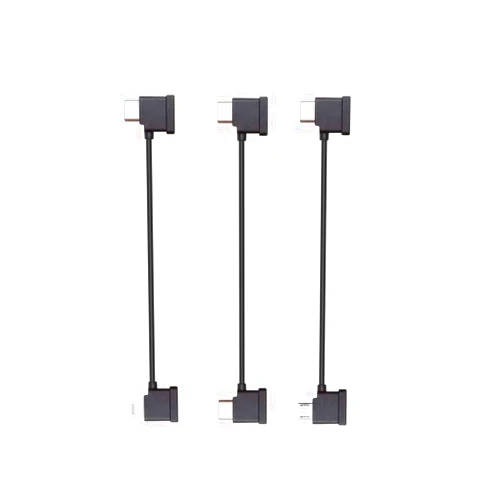 RotorLogic Original Mavic Air 2, Mini 2 Remote Controller RC Cable Pack(Micro USB, Type C, Lightning) Use for DJI Air 2 and Mini 2