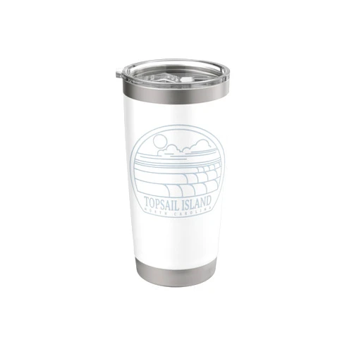 NC Beachgoing Summertime Vacationing Wear Topsail Island, NC Summertime Vacationing Stainless Steel Insulated Tumbler