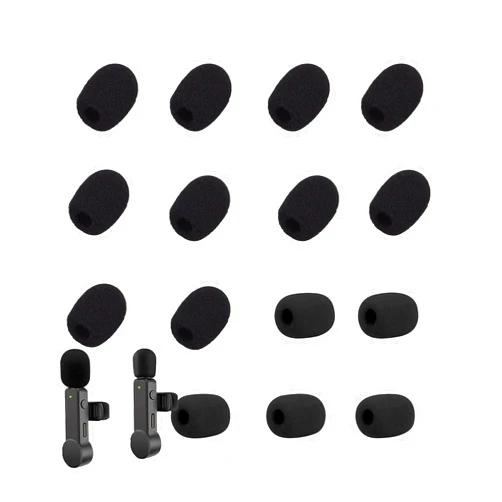 NPTCL 15 Pcs Windscreen Foam Cover for Wireless Lavalier Microphone Lapel Lav Mic Windscreen Sponge Cover for MAYBESTA/PQRQP/JUDKIOM/AIKELA/EJCC/Caiord/MAXTOP - 7mm Calibre