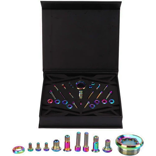 Dilwe Risk stem Screw kit, M7000 / M8000, Alloy, Screw Set for MTB Hydraulic disc Brake(M7000/M8000 Gear Shift kit-Colorful)