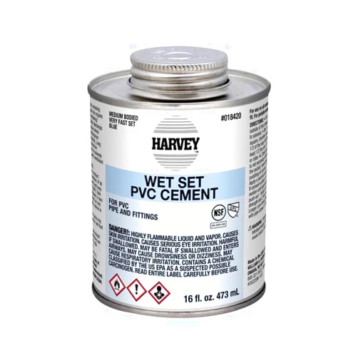 Oatey Harvey Blue Cement For PVC 16 oz