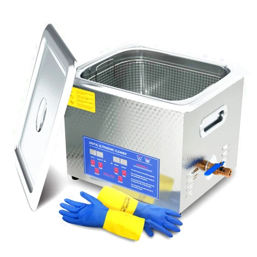 Dareflow Industrial Grade Ultrasonic Cleaner Stainless Steel 10L Large Capacity with 400W Heating Power for Carbs Car Parts Bullets and Gun Parts ect DAREFLOW