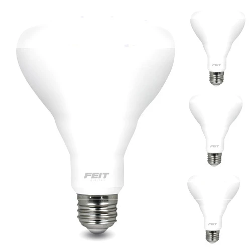 Feit Electric BR30 LED Light Bulbs, 65W Equivalent, Non Dimmable, 10 Year Life, 650 Lumens, 2700K Soft White, E26 Base Recessed Can Light Bulbs, Flood Light Bulbs, Damp Rated, 3 Pack, BR30/10KLED/3