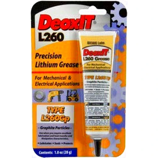 Deoxit L260Gp Grease w/Graphite Particles 1oz (28g) Squeeze Tube