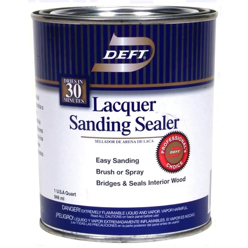DEFT 4-Pack of 1 qt Deft DFT015 Clear Lacquer Sanding Sealer Nitrocellulose Interior Wood Sealer