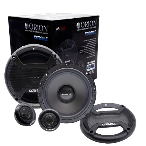 ORION Cobalt CT-CK655 6.5” 4 OHM 2-Way Car Speaker, Set of 2 Speakers Kit Include Tweeters