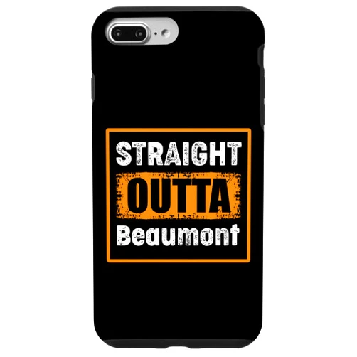 Beaumont Texas USA Travel Gifts Presents Souvenirs iPhone 7 Plus/8 Plus Straight Outta Amarillo Beaumont USA Retro Distressed Humor Case