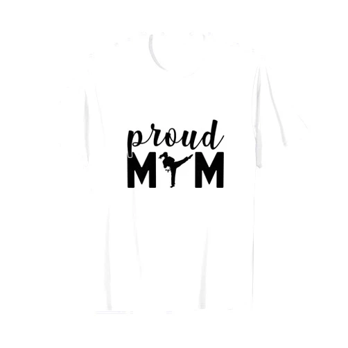 Taekwondo Fighter Gift Idea Sparring Martial Arts Proud Mom Taekwondo Martial Arts Sparring Fighting Boxing T-Shirt