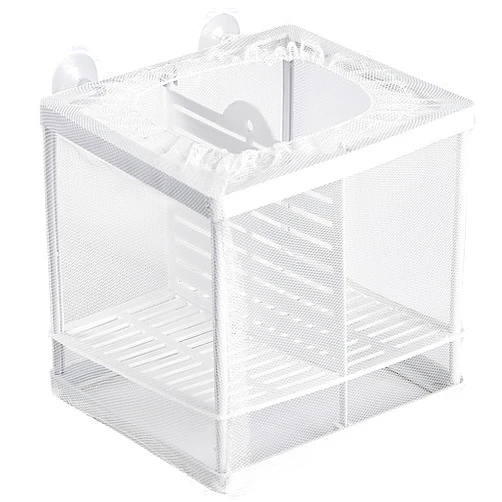 Pawfly Fish Tank Breeder Net Aquarium Fish Breeder Box with Nylon Mesh & Suction Cups Fish Separation Net Small Isolation Box Fish Fry Hatchery Incubator Hatching Box for Baby Fish Shrimp Betta