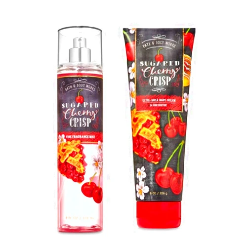 Bath & Body Works Sugared Cherry Crisp - Ultra Shea Body Cream and Fine Fragrance Mist - Fall 2020 - Bath and Body Works