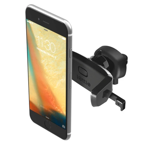 iOttie Easy One Touch Mini Air Vent Car Mount Holder Cradle for iPhone Xs Max R 8 Plus 7 Samsung Galaxy S10 E S9 S8 Plus Edge, Note 9 & Other Smartphone, 2.2 x 4.8 x 5.7 inches