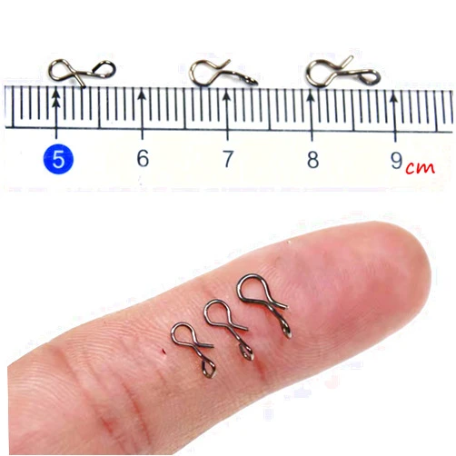 Greatfishing Fly Fishing Snaps Stainless Steel Quick Change, Fast Easy Fly Hook Snap, Combo Hook Snaps